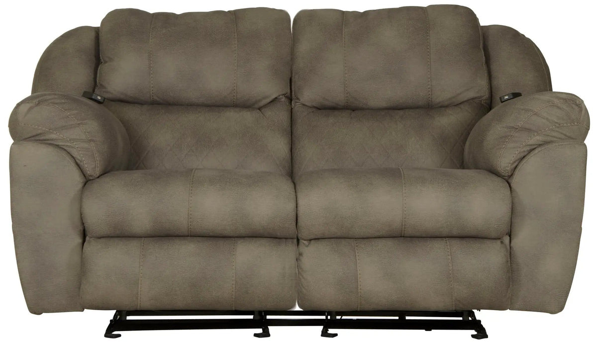 Flynn Power Lay Flat Rocking Loveseat With Power Adjustable Headrest & Lumbar And | 79 x 41 x 43 in | Polyester & Fabric | Fig