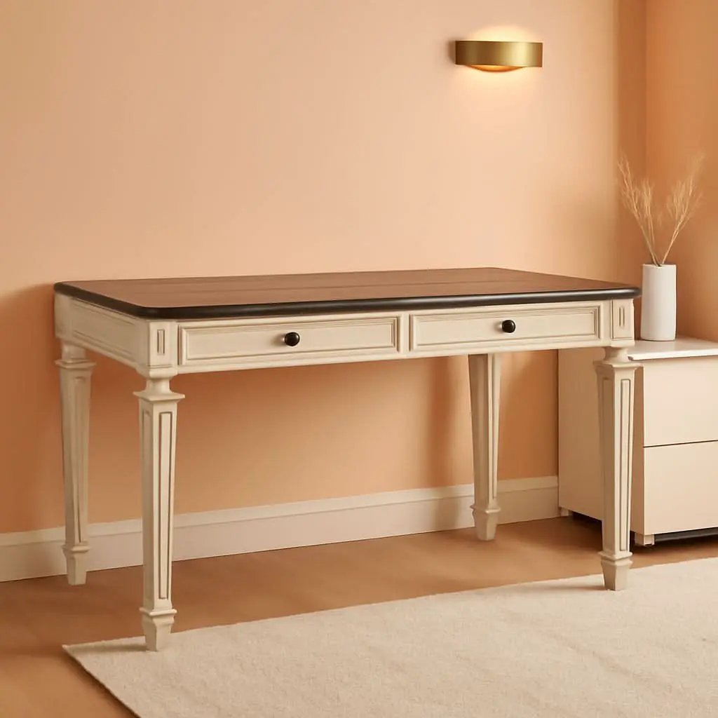 Realyn French Country 60 Inch Lift Top Desk USB Charging from PriceLows™