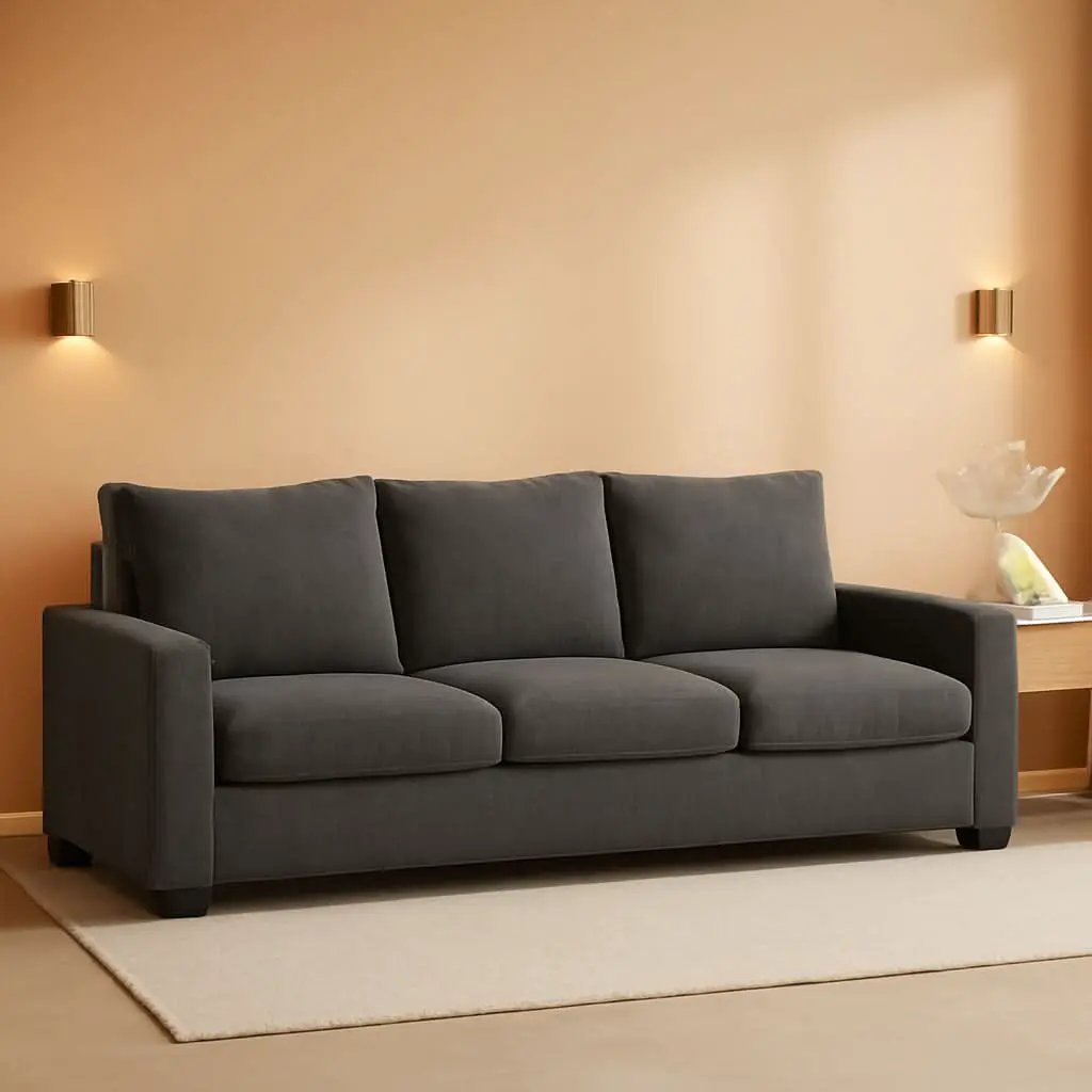 Queen Memory Foam Convertible Sofa Sleeper Charcoal from PriceLows™
