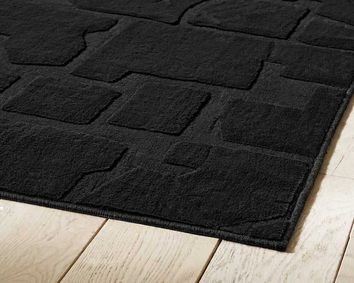 Gibbswell Washable Rug | Faux Fur | Abstract Design | 96 x 119.75 Inch