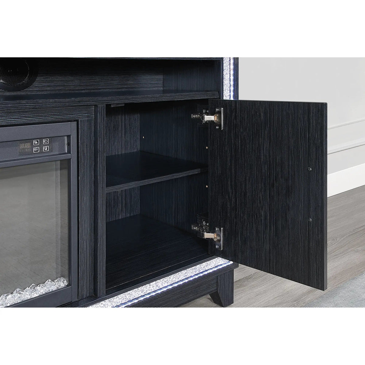 Almera Electric Fireplace | Adjustable Temperature | 7 LED Colors | 5 Flame Speeds
