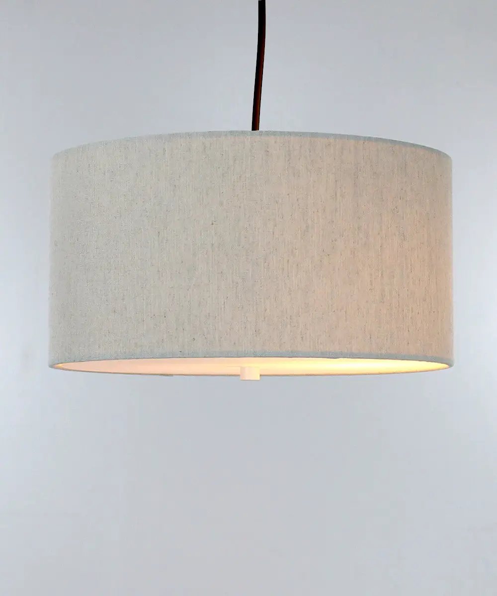 Swag Pendant Light | 14 Inch Wide | 2 Light | Textured Oatmeal