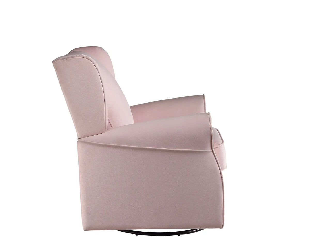 Tamaki Swivel Glider Chair | Pink | Modern Style | Three Color Options