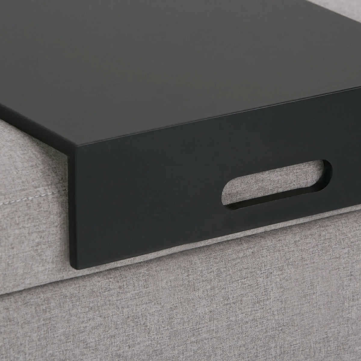 Oregon Contemporary Storage Ottoman Bench | Serving Tray | Lift Open Lid | Child Safety Hinge