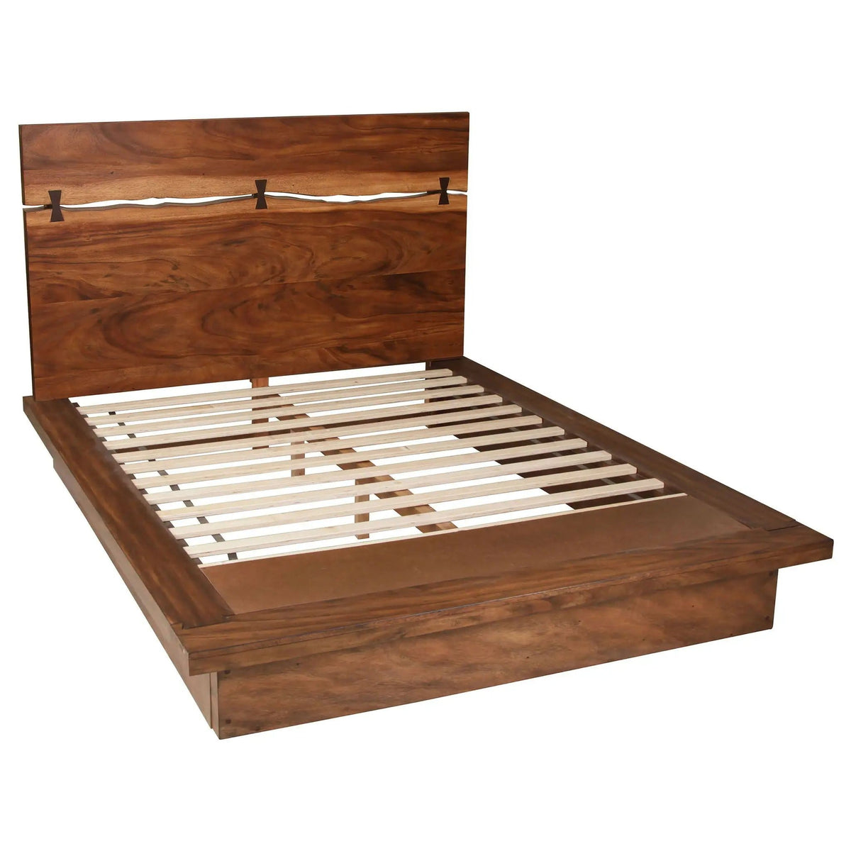 Winslow 4-piece Eastern King Bedroom Set Smokey | 4-Piece Set | Walnut & Wood | Walnut