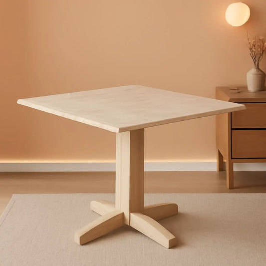 Square Dual Drop Leaf Dining Table With Butcher Block Top from PriceLows™