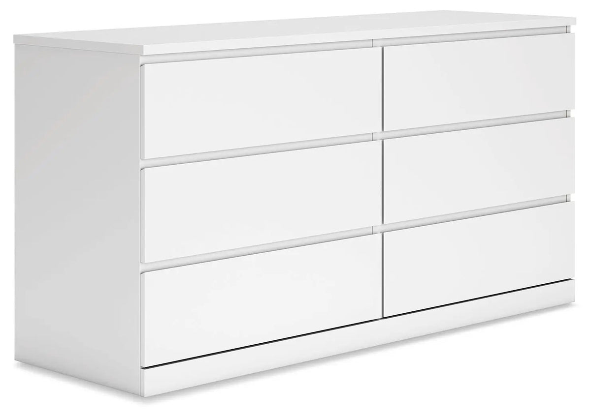 Onita Six Drawer Dresser | 59.76 Inch Width | Minimal Design | Hardware-Less Look