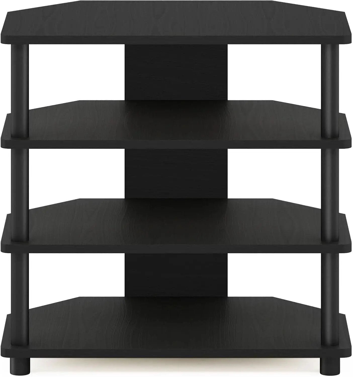 Turn-N-Tube 4-Tier Petite TV Stand Blackwood Easy Assembly from PriceLows™