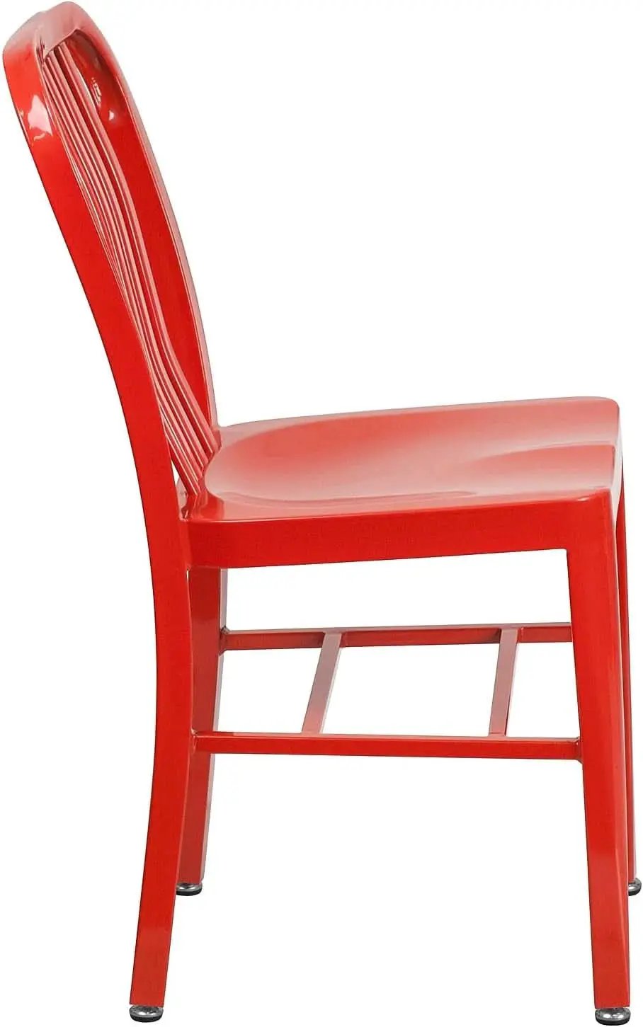 Commercial Grade Red Metal Indoor Outdoor Chair For Dining from PriceLows™