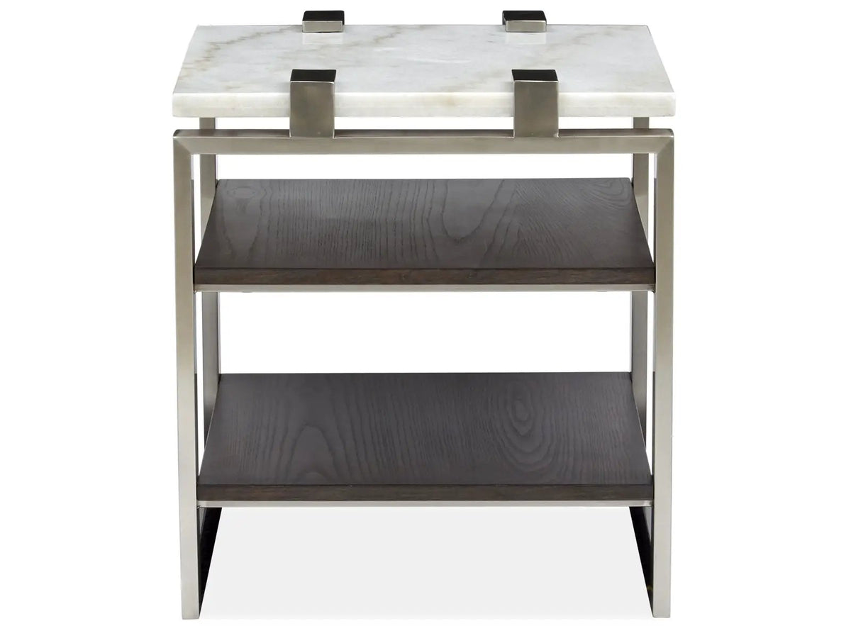 Paradox Rectangular End Table | 26 Inch Length | Modern Lifestyle Design | 24 Inch Height
