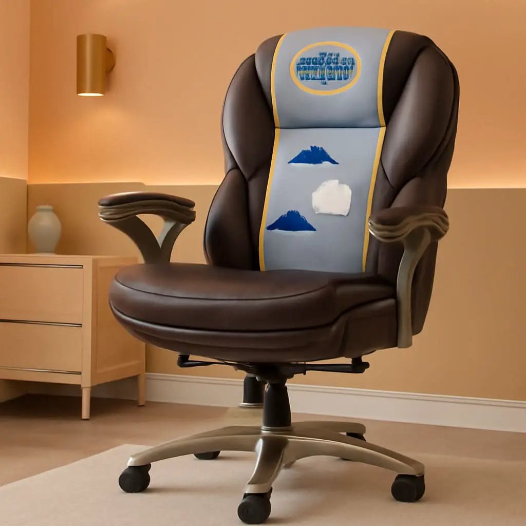 Claremont Ergonomic Office Chair Lumbar Support Chestnut from PriceLows™