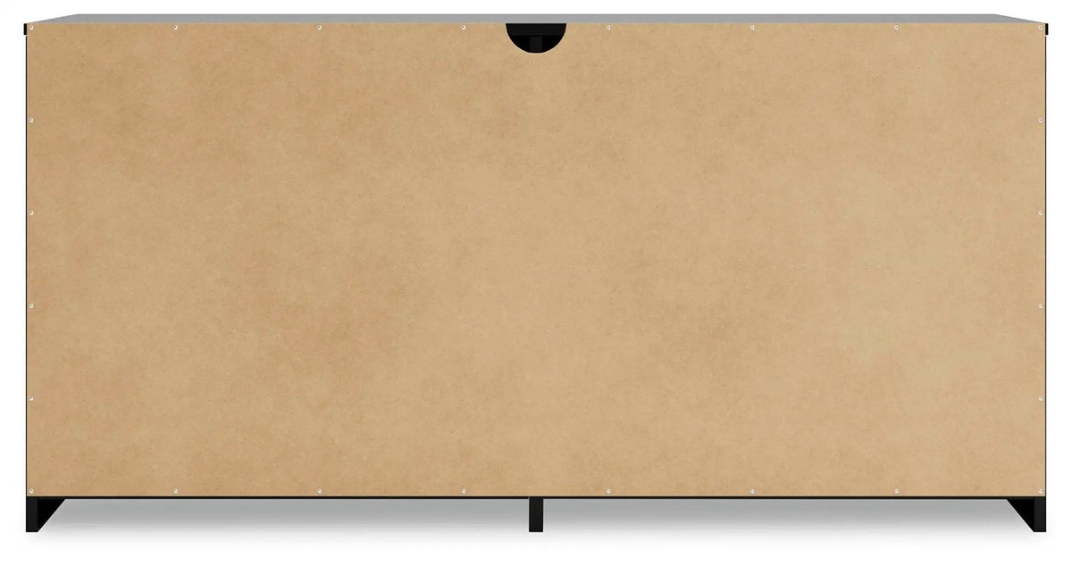 Finch Six Drawer Dresser 29'' Height | 59 x 18.75 x 28.78 in | Engineered Wood & Metal | Black