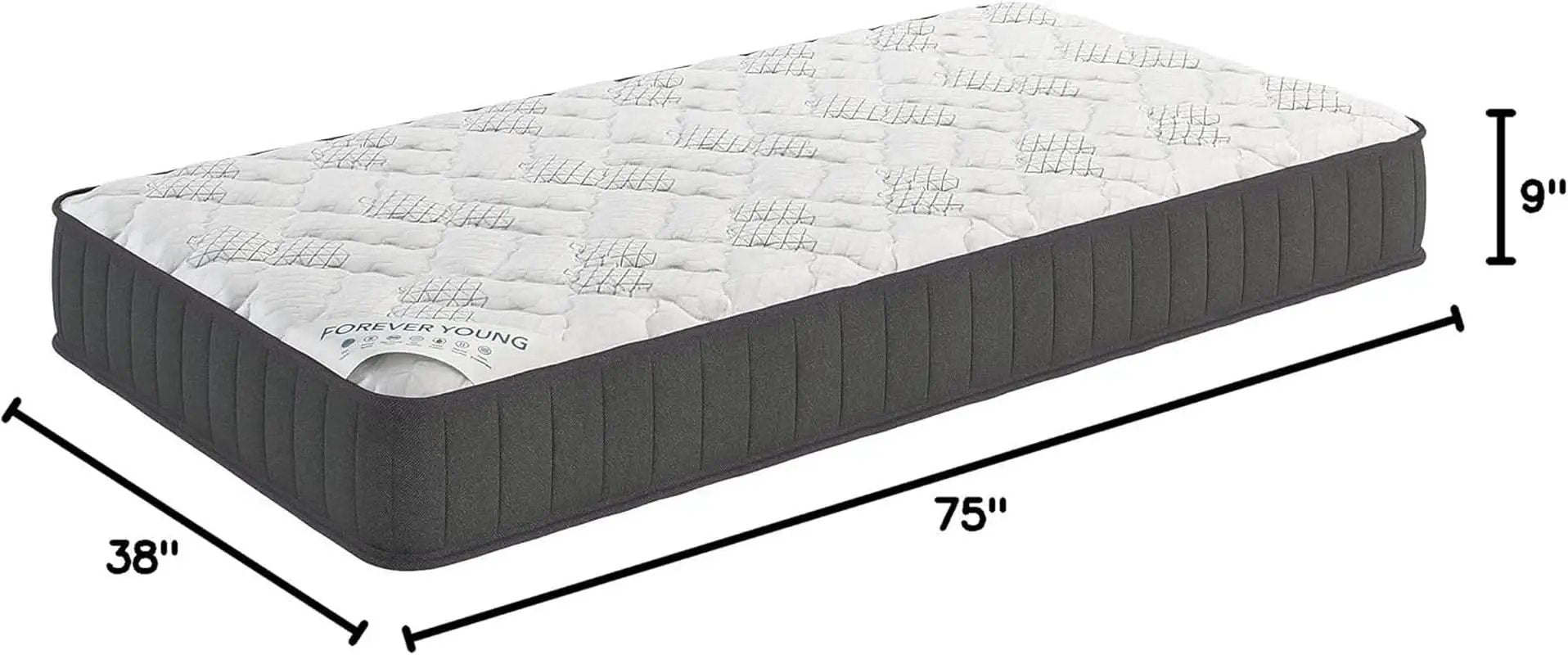 Twin Hybrid Mattress Medium Firm Comfort and Support from PriceLows™