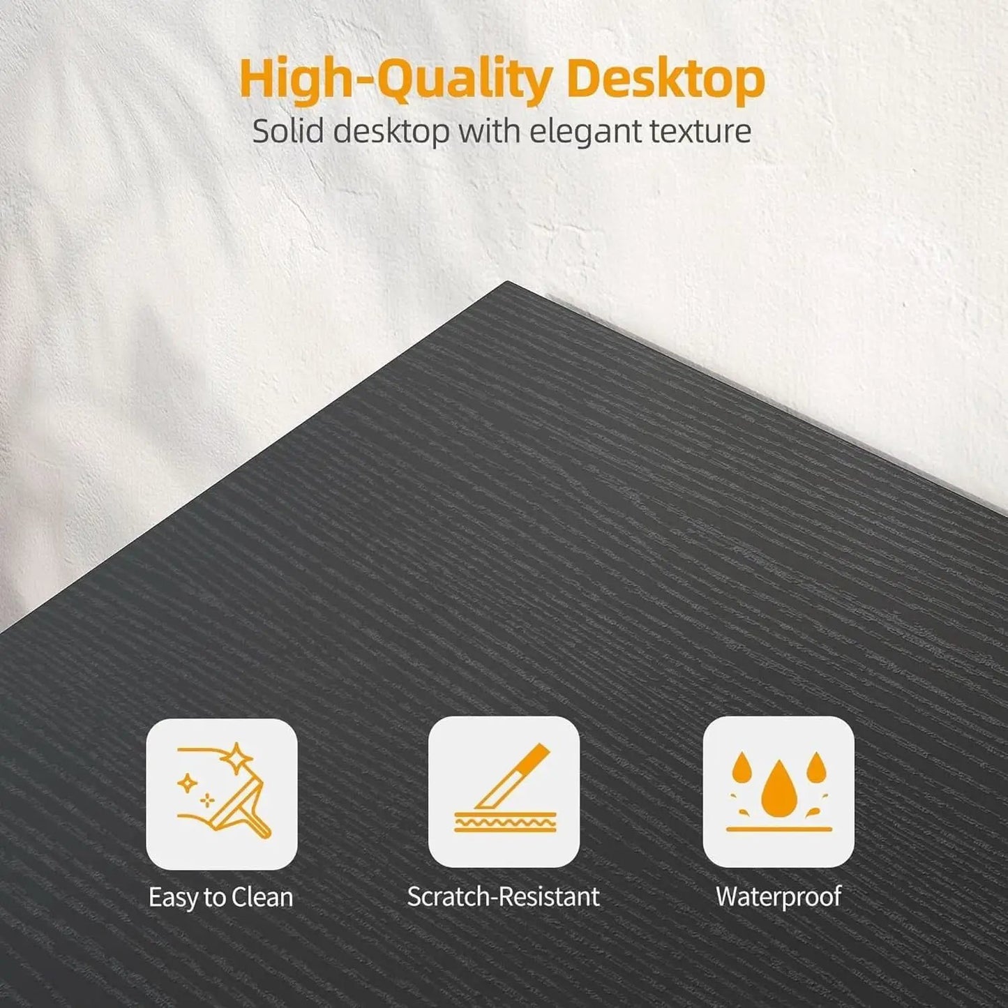 L Shaped Computer Desk With Power Outlets 47 Inch Corner from PriceLows™