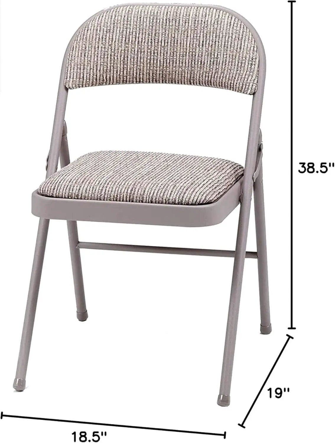 Padded Folding Chairs 4 Pack Fabric Chicory Lace Set from PriceLows™