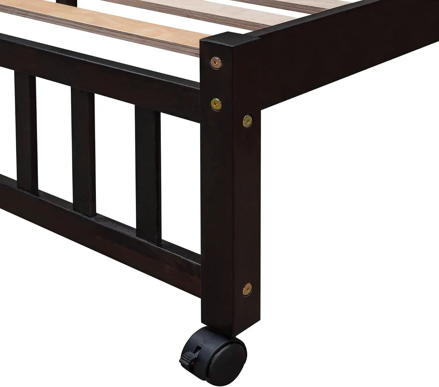 Twin Over Full Bunk Bed With Storage Solid Wood Espresso from PriceLows™