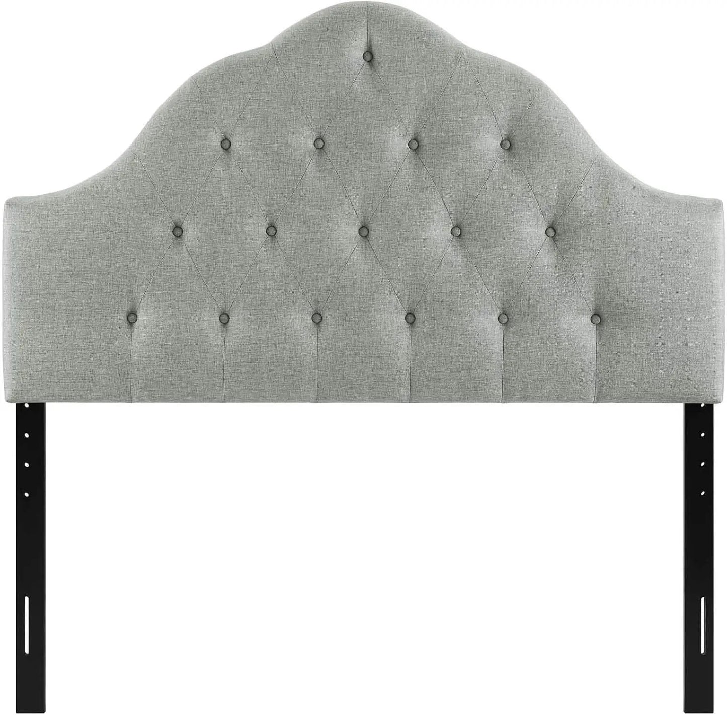 Tufted Linen Upholstered Queen Headboard with High Arch from PriceLows™