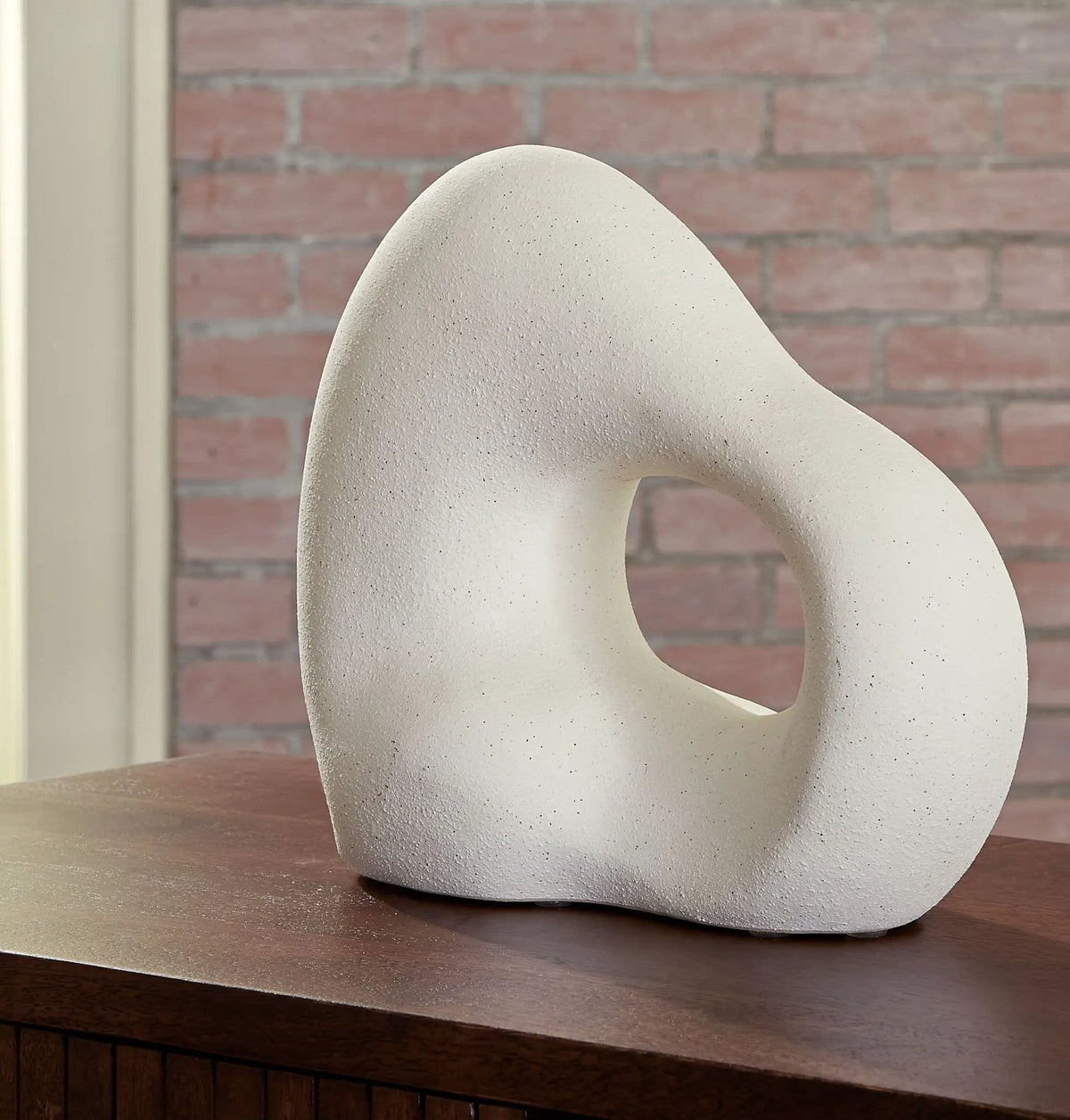 Arthrow Sculpture 11" | 13 x 6 x 11.25 in | Ceramic | Off White