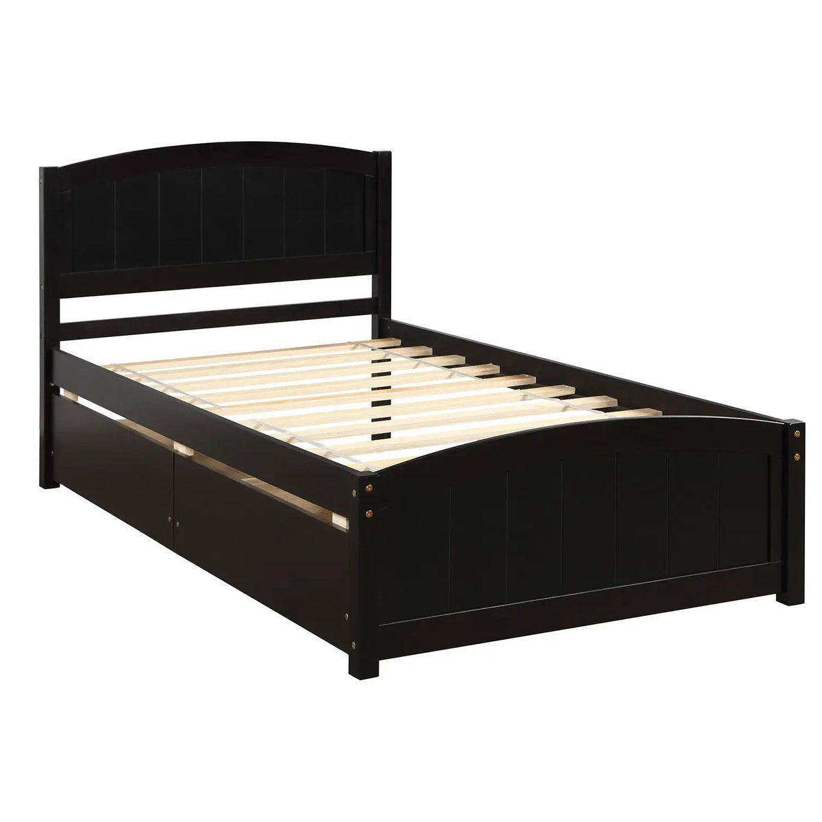 Wood Platform Bed | Headboard And Footboard | Slat Support | Minimalist Style
