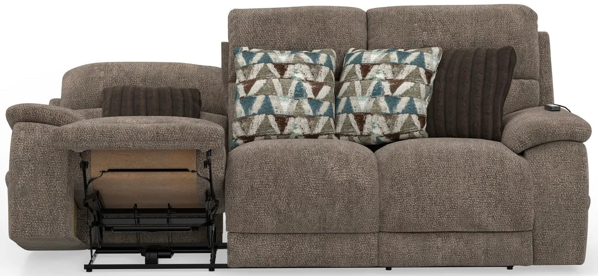 Joya Power Headrest Power LayFlat Reclining Sofa With CR3 Heat/Massage/Lumbar/ZG | 2 Pieces | Living Room Furniture | Living Room