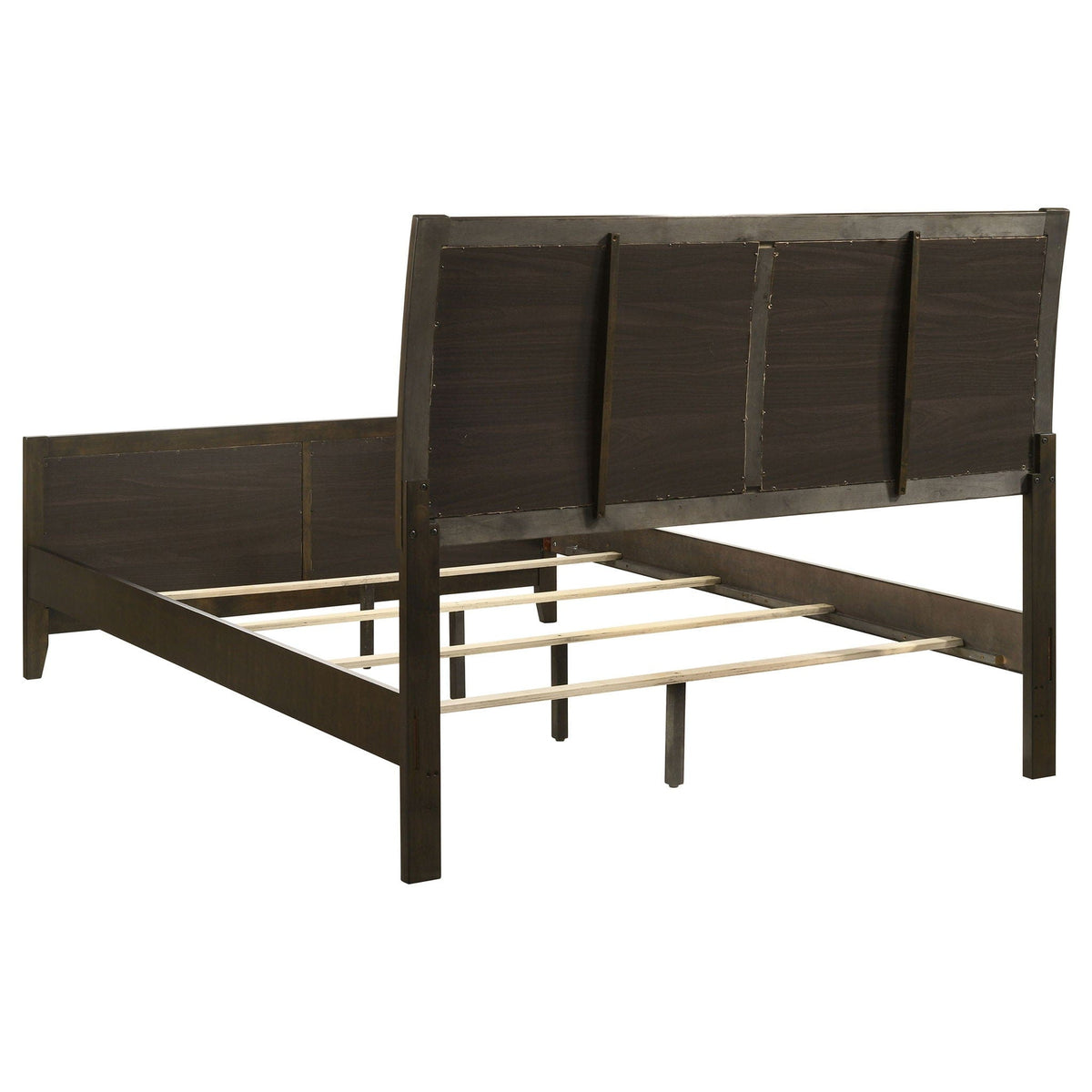Wilkes 51-inch Upholstered Queen Bed Dark Cocoa | 63.25 x 86.5 x 50.5 in | Fabric | Bedroom