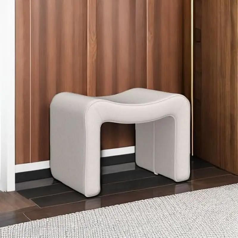 Large White Ottoman Footstool Multifunctional Living Room from PriceLows™