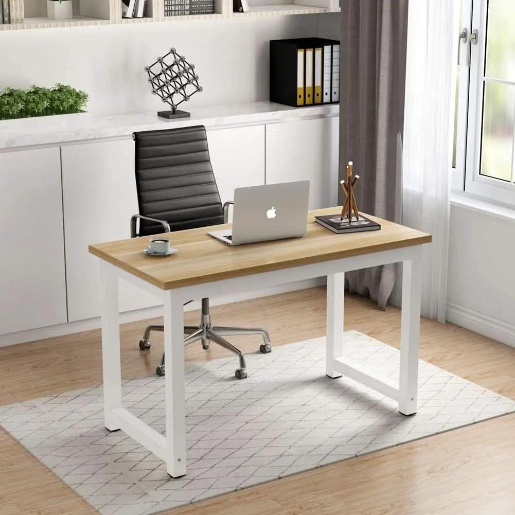 47 Inch Modern Computer Desk Light Walnut For Home Office from PriceLows™