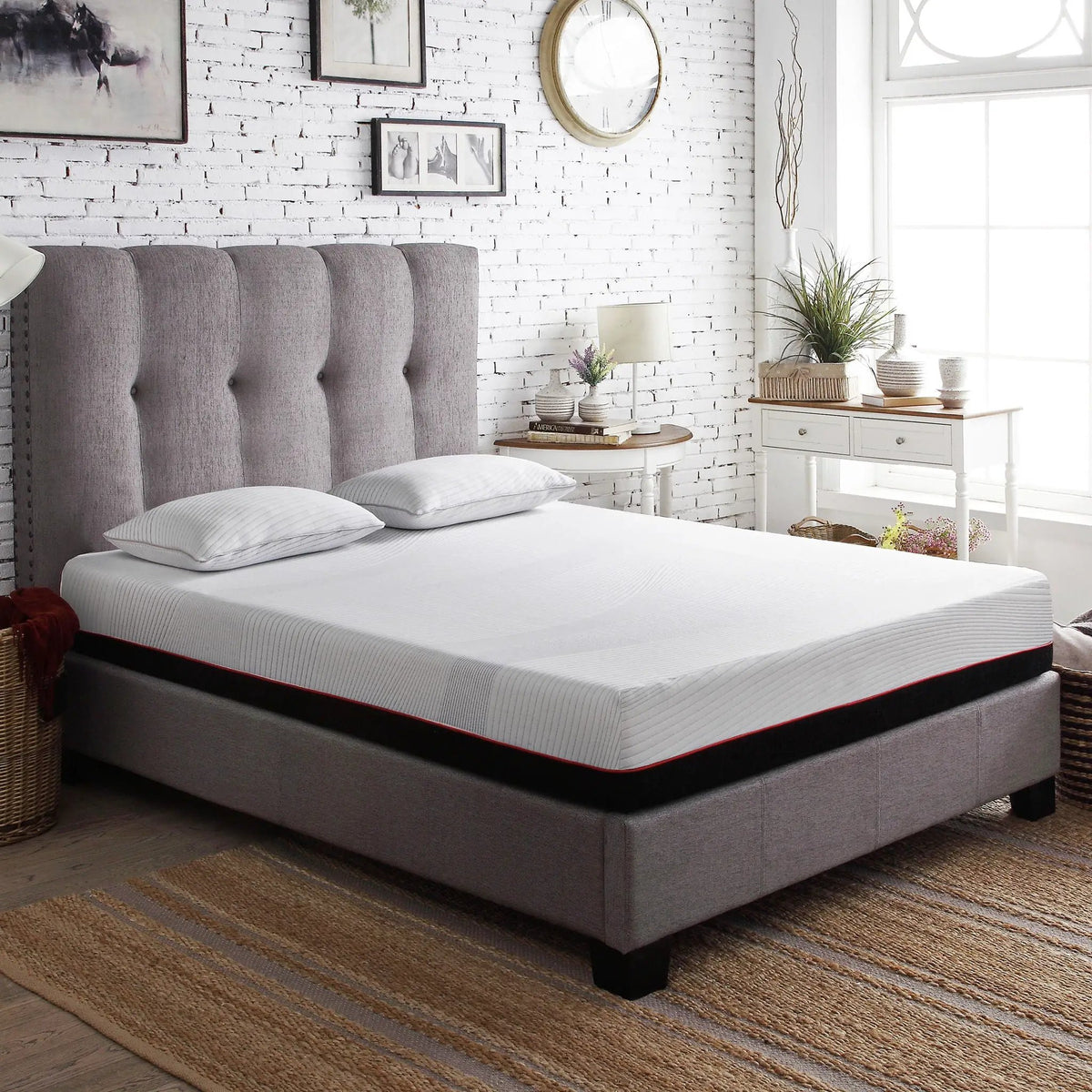 Memory Foam Mattress | 10 In Cooling Copper | High Density Support | Queen
