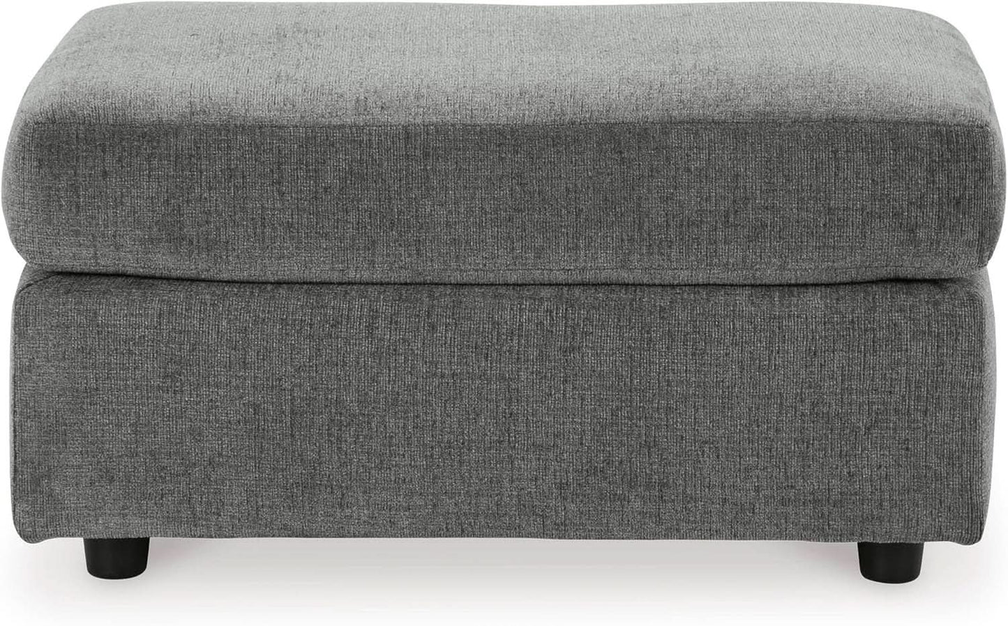 Stairatt Rectangular Gray Upholstered Ottoman Cushioned from PriceLows™