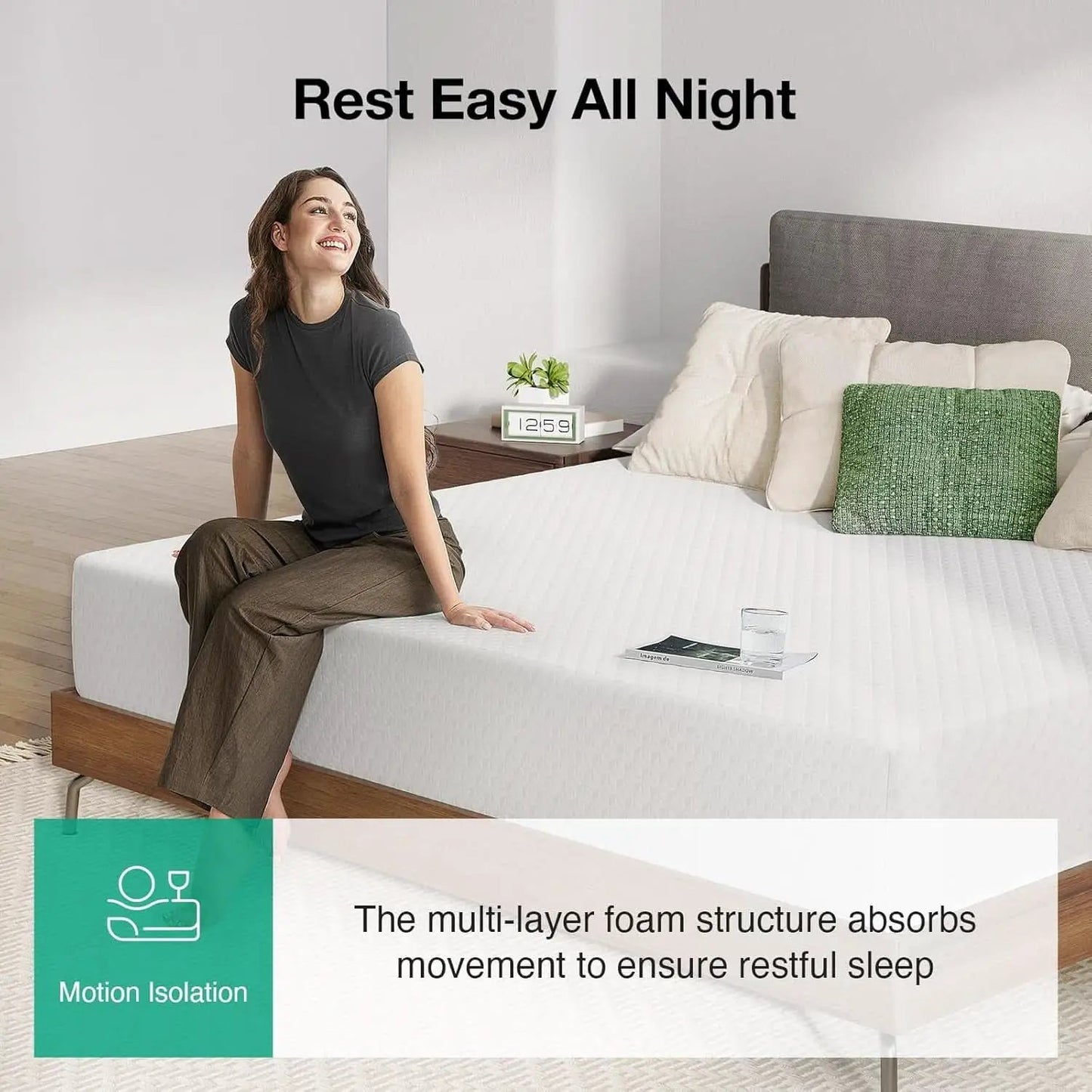 Queen Memory Foam Mattress 12 Inch Cooling Solutions from PriceLows™