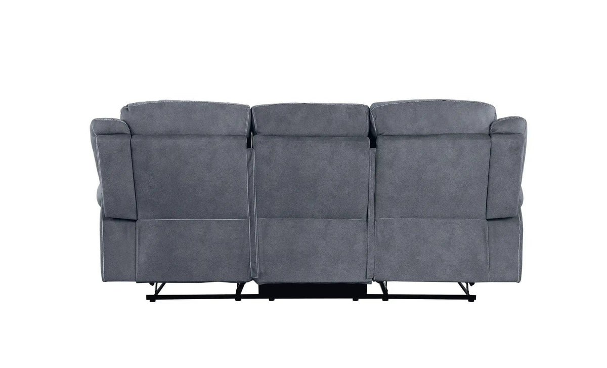 Zubaida Two Tone Recliner Sofa With USB Port Drop Down Table | 2 Pieces | Metal & Wood | Living Room