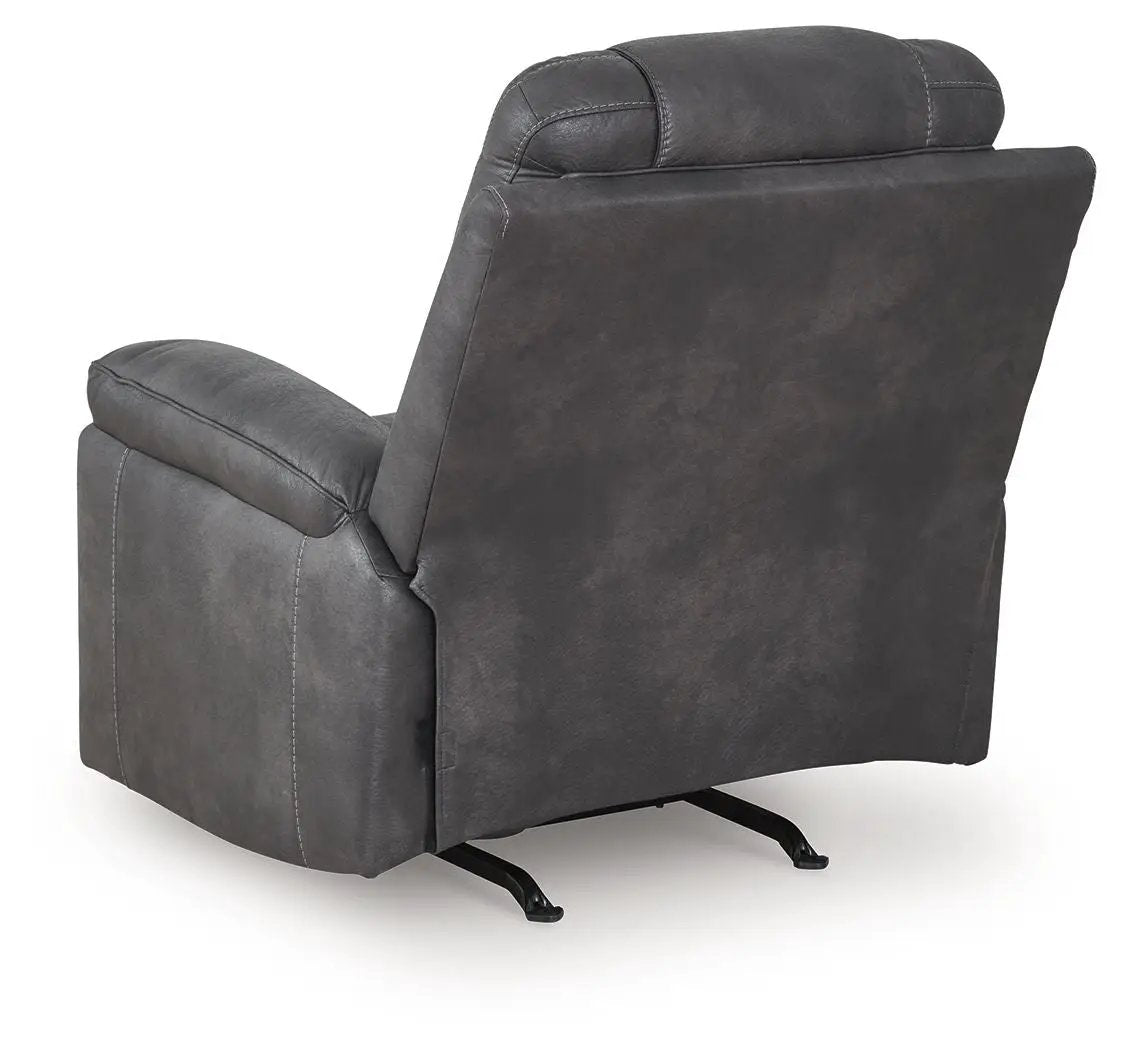 Stockworth Rocker Recliner | Warm Faux Leather | Inviting Comfort | 42 Inch Length