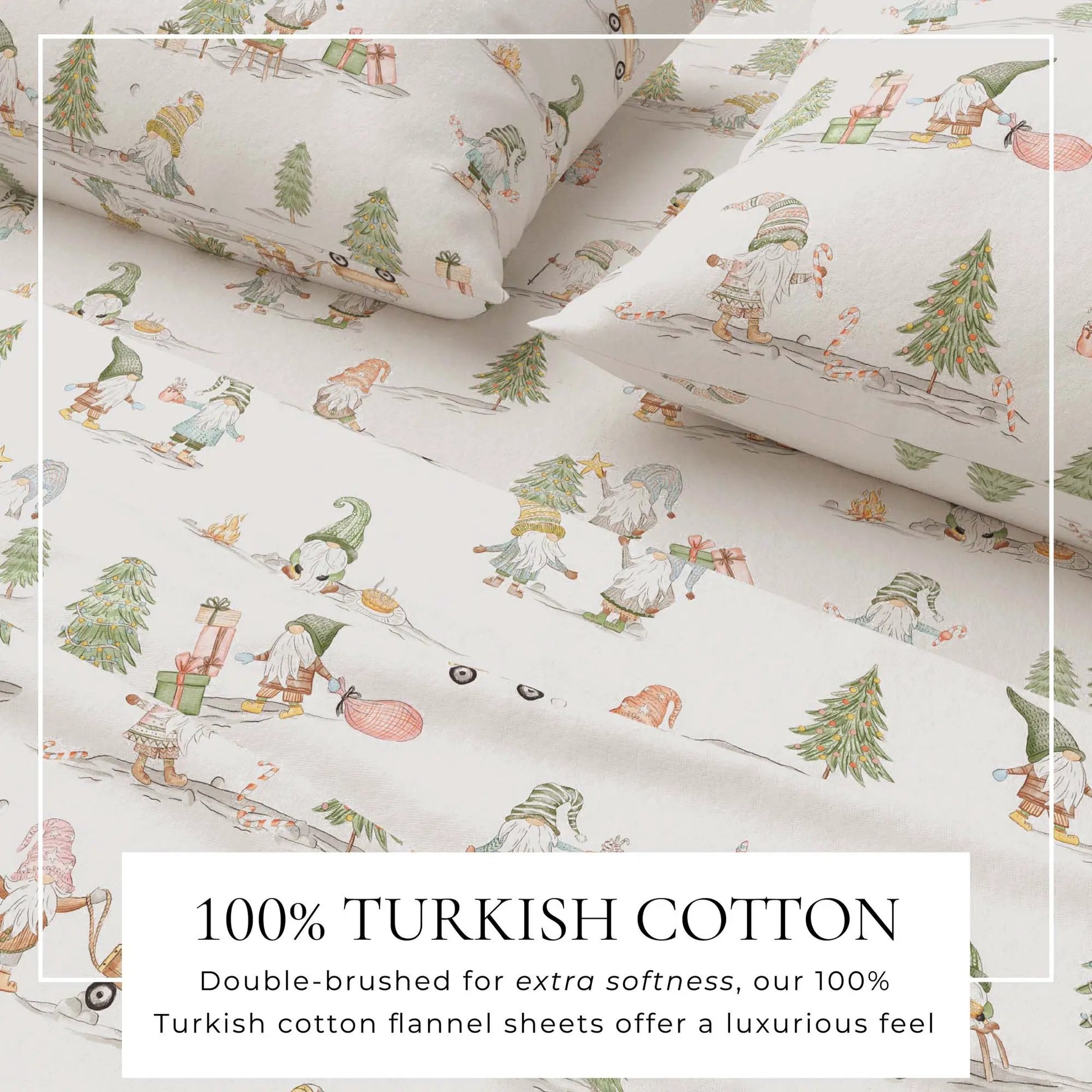 Turkish Cotton Flannel Sheet Set - Elevated Holiday Collection from PriceLows™