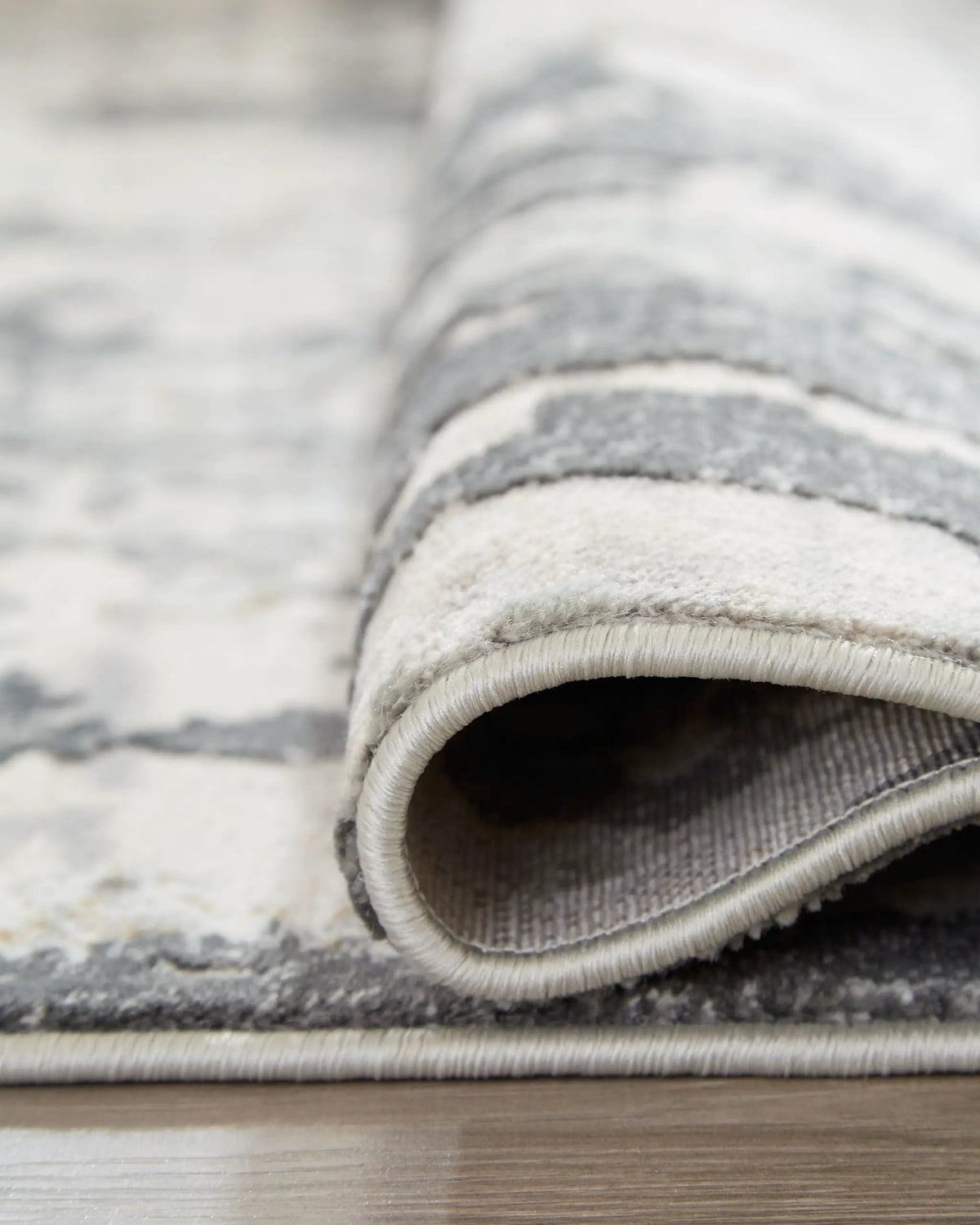 Mazatl Area Rug | 94 x 122 Inch | High-Low Abstract Design | Cream Gold And Sage