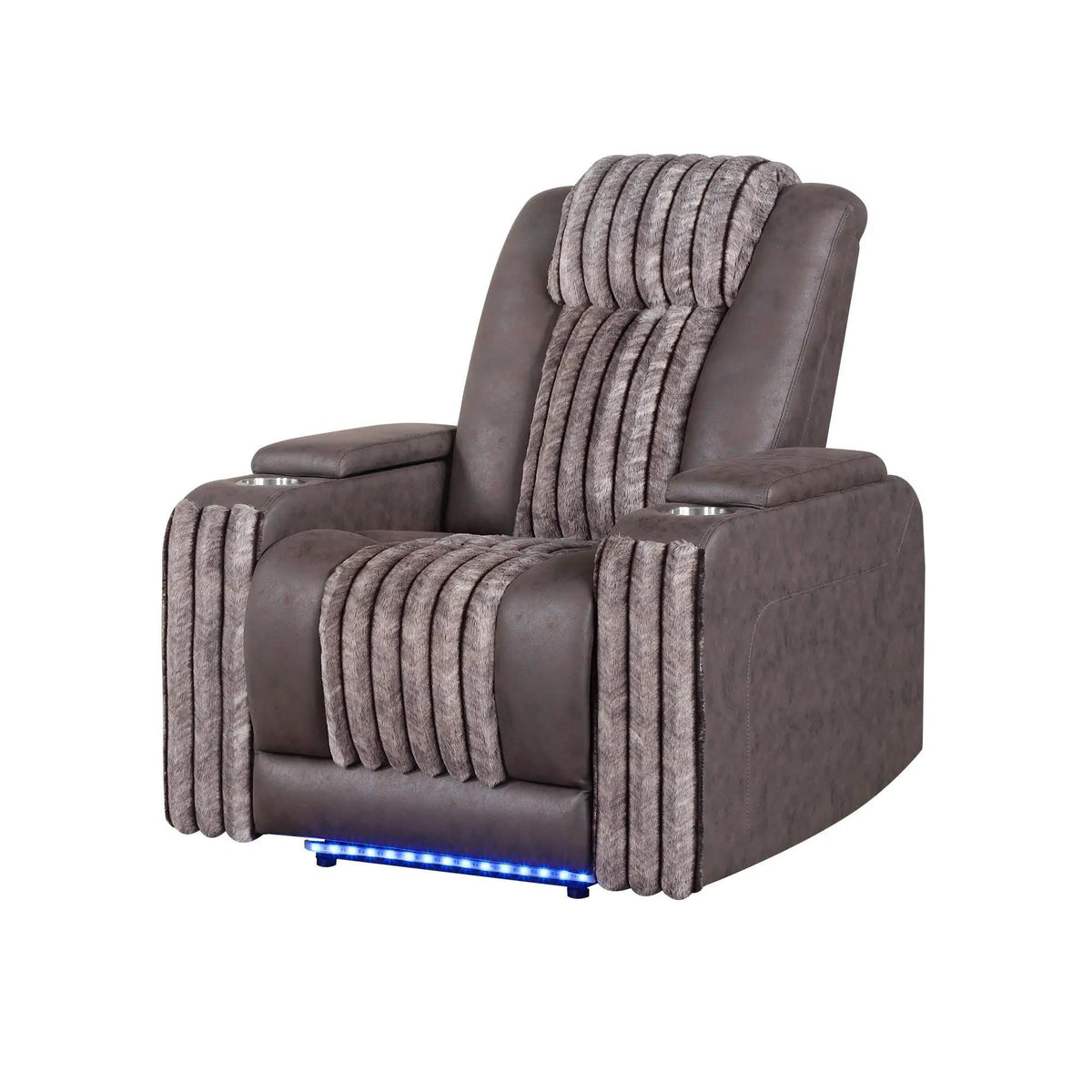 Duran Power Recliner With Power Headrest Reclining Chair | 3 Pieces | Wood | Living Room