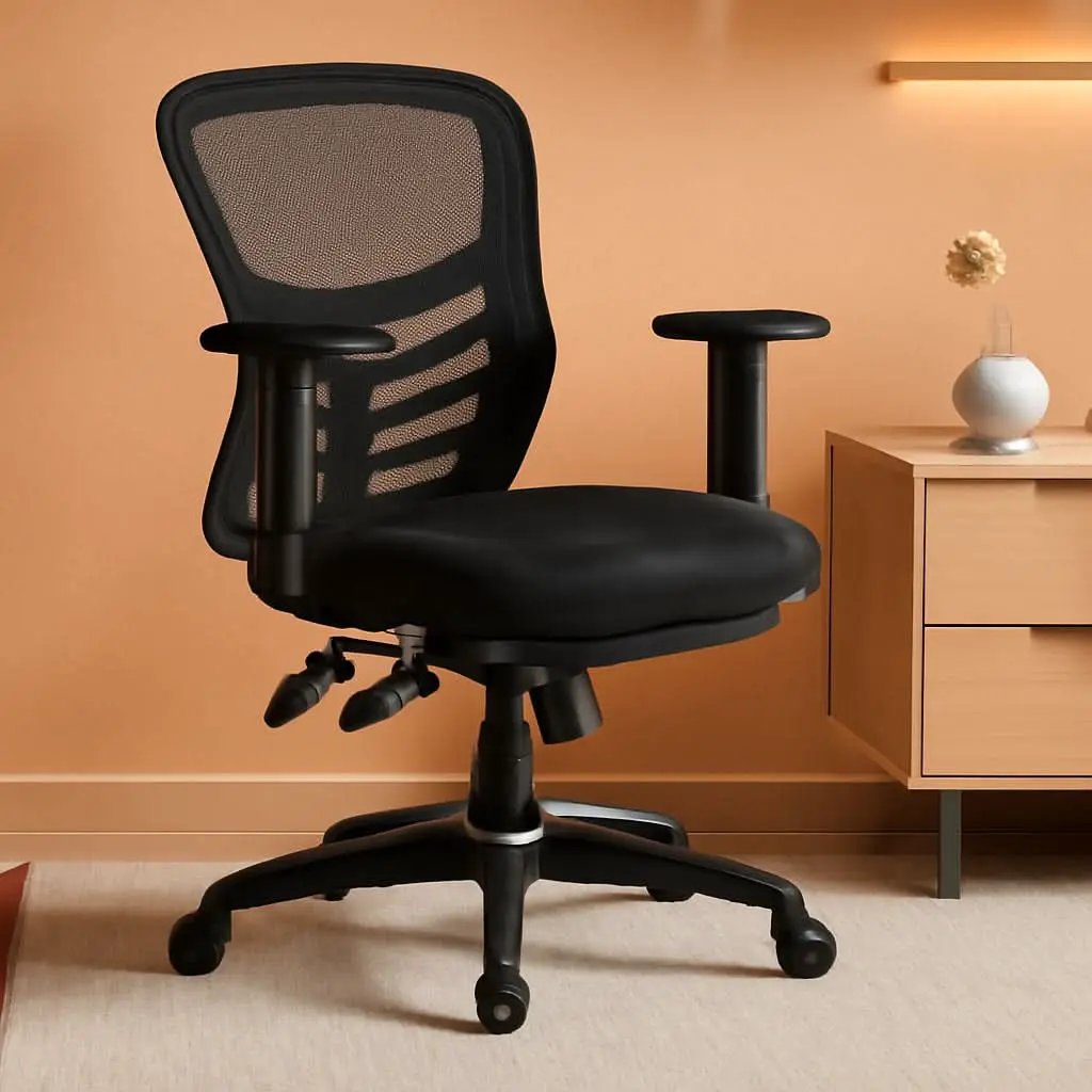 Articulate Ergonomic Mesh Office Chair Black Lumbar Support from PriceLows™