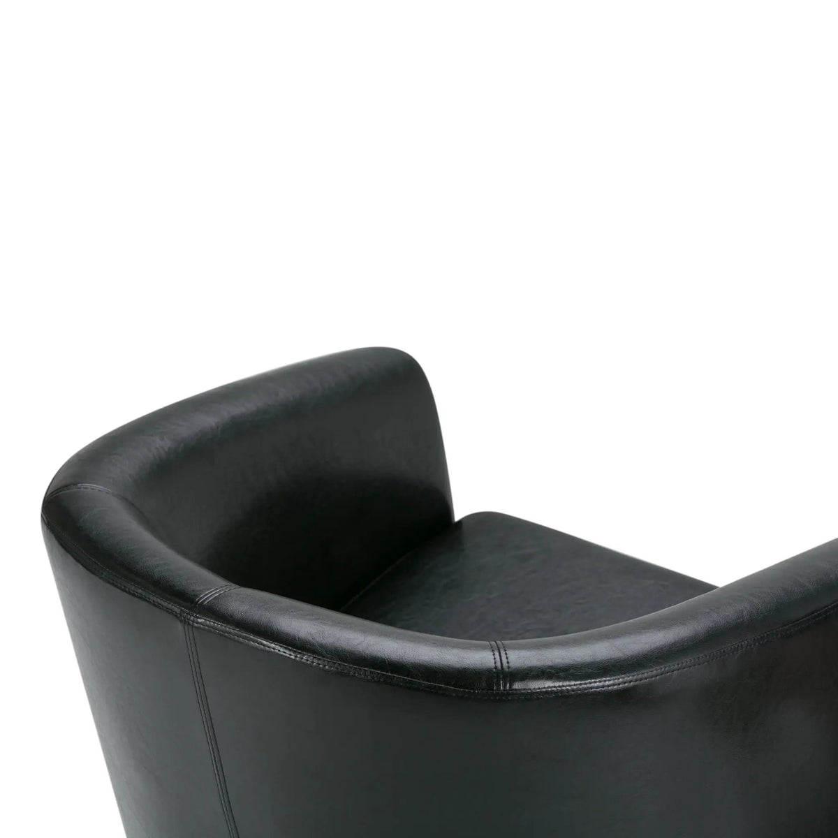 Austin Transitional Tub Chair | Curved Back | Top Stitching Detail | Kiln-Dried Wood Frame