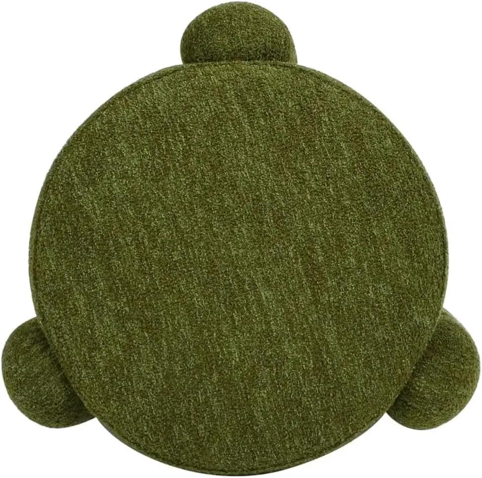 Hugo Twenty Point FiveInch Rounded Moss Green Ottoman from PriceLows™