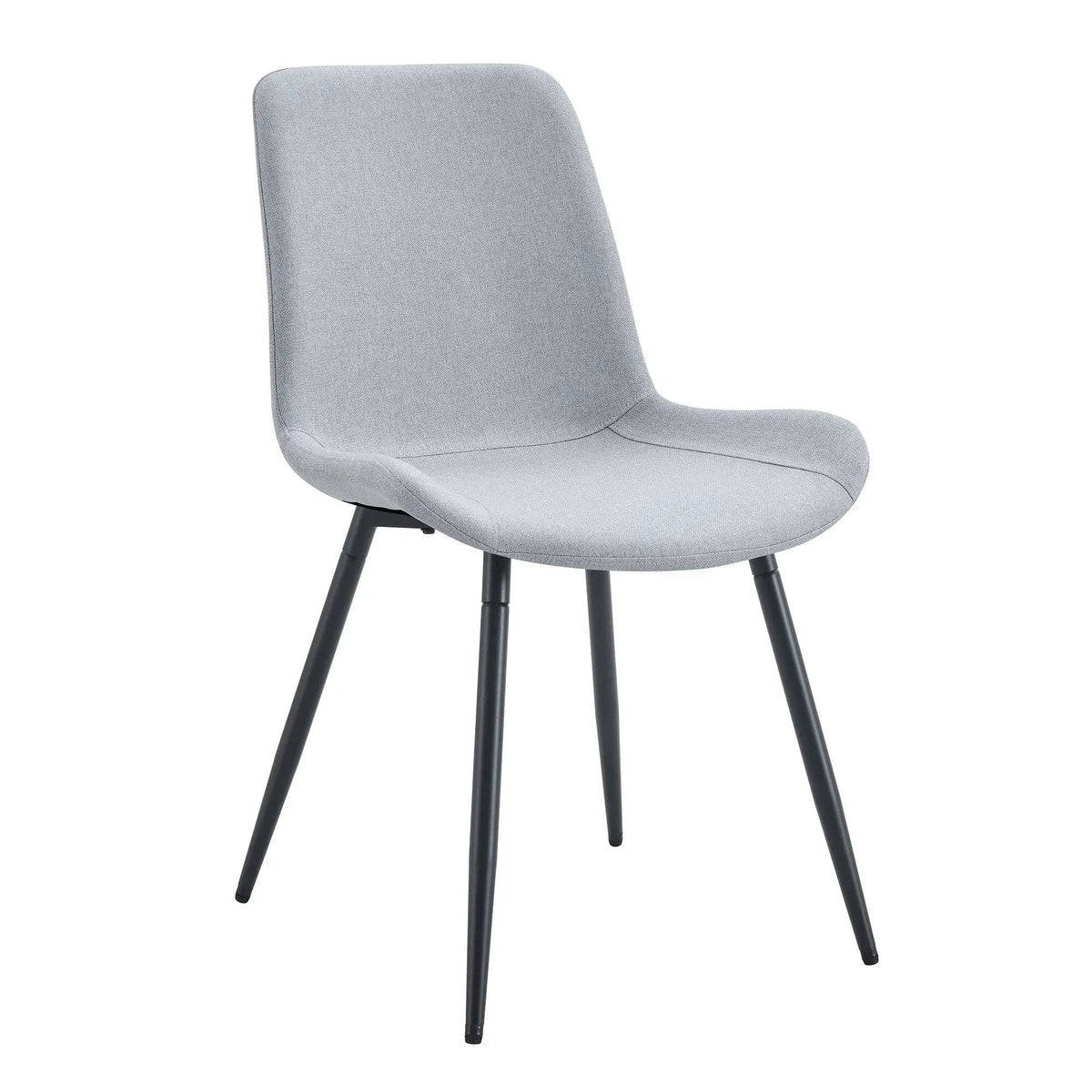 Modern Medieval Style Restaurant Cushioned Chairs With Suede Backrests Chair Set | 3 Pieces | Fabric & Metal | Dining Room