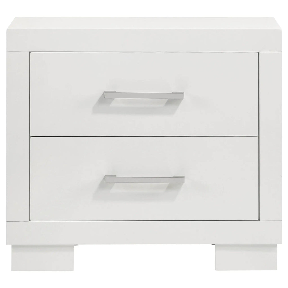 Jessica 2-drawer Nightstand Snow | 26 x 15 x 23 in | Wood | White