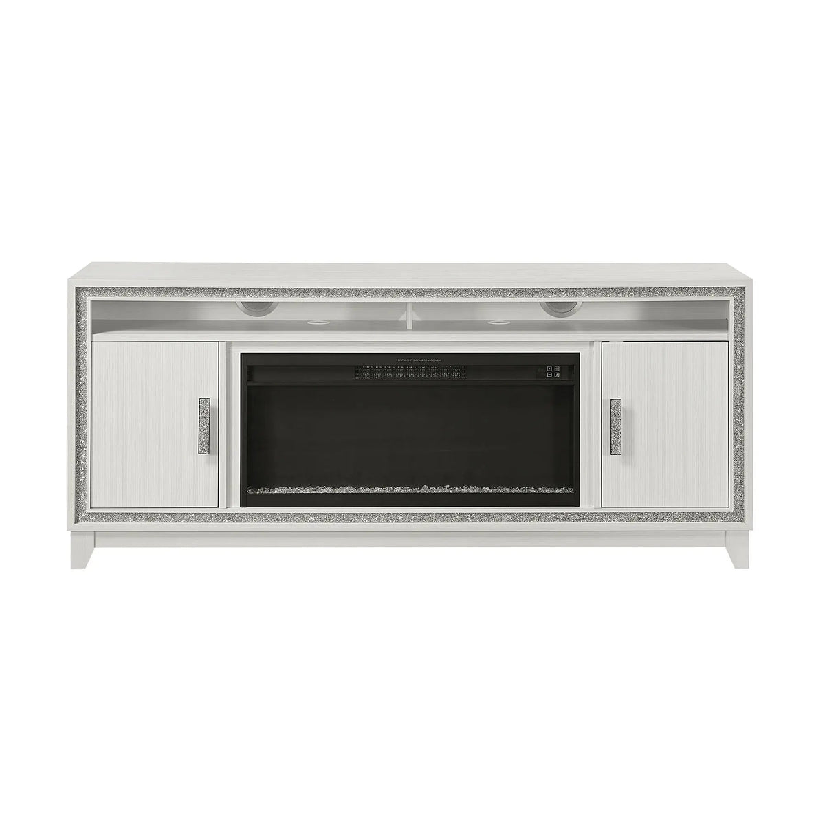 Almera Electric Fireplace | Adjustable Temperature | 7 LED Colors | 5 Flame Speeds