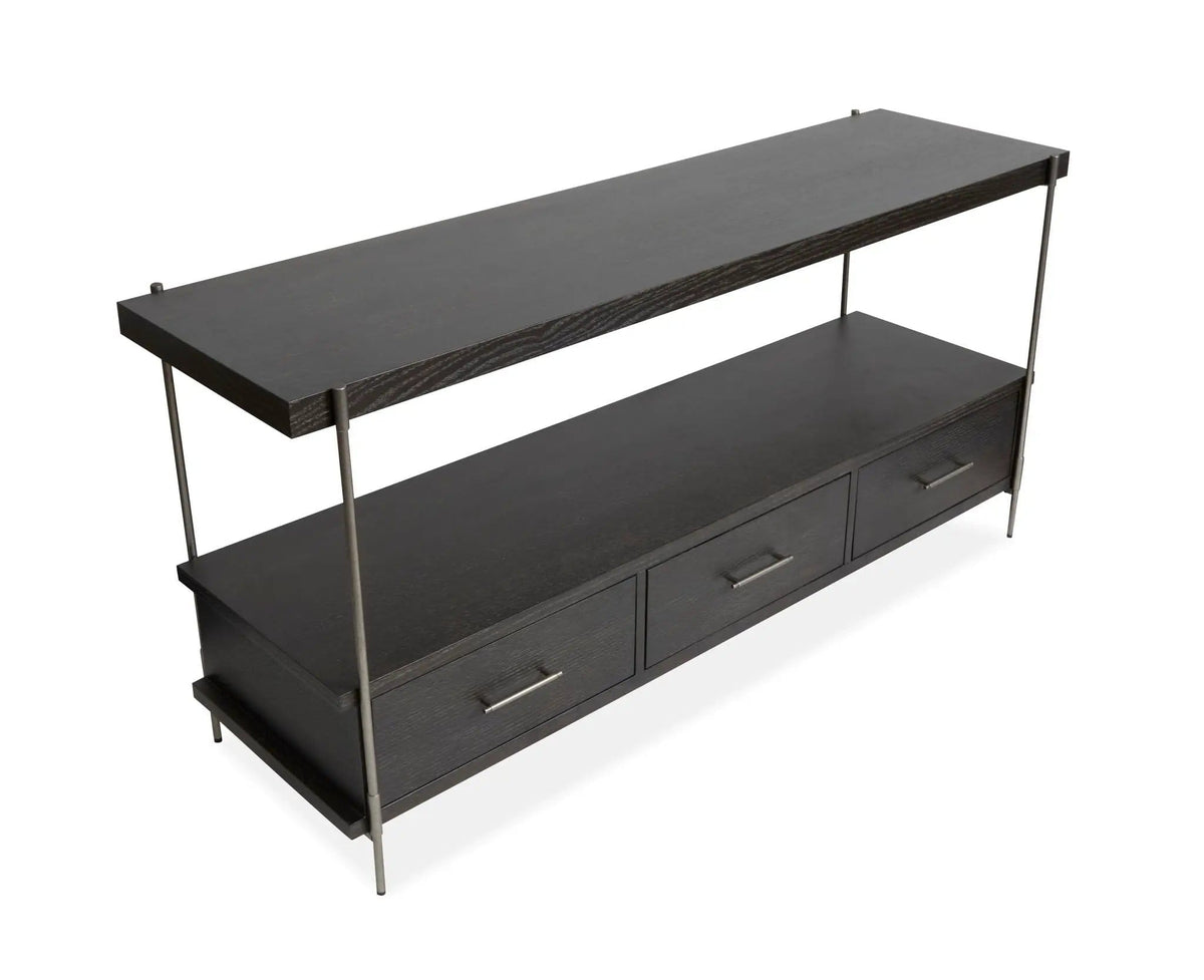 Spencer Table | 3 Pieces | Oak Veneer & Metal | Living Room