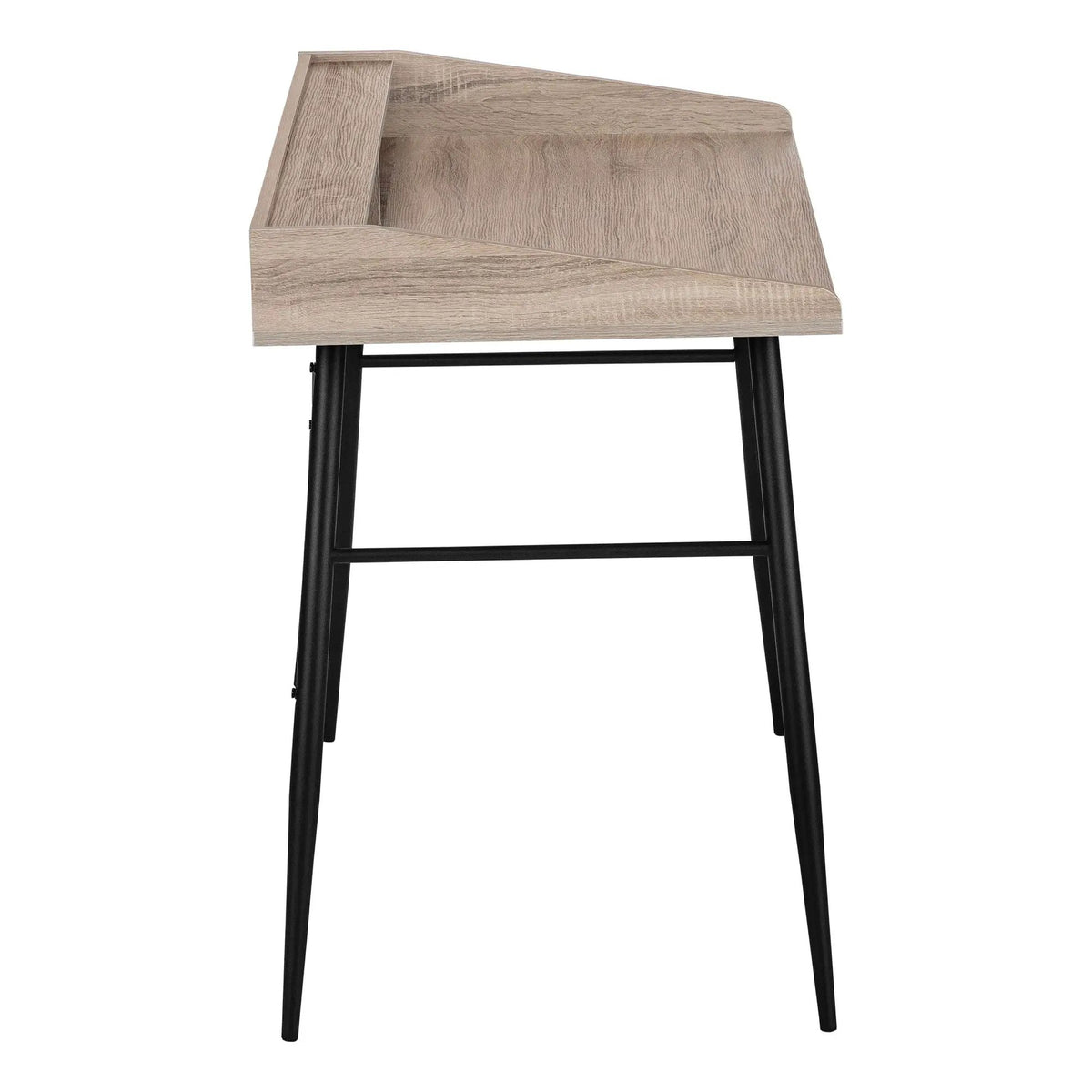 Sturdy Computer Desk With Shelves | 47.25 Inch Width | Matching Metal Base | 34 Inch Height