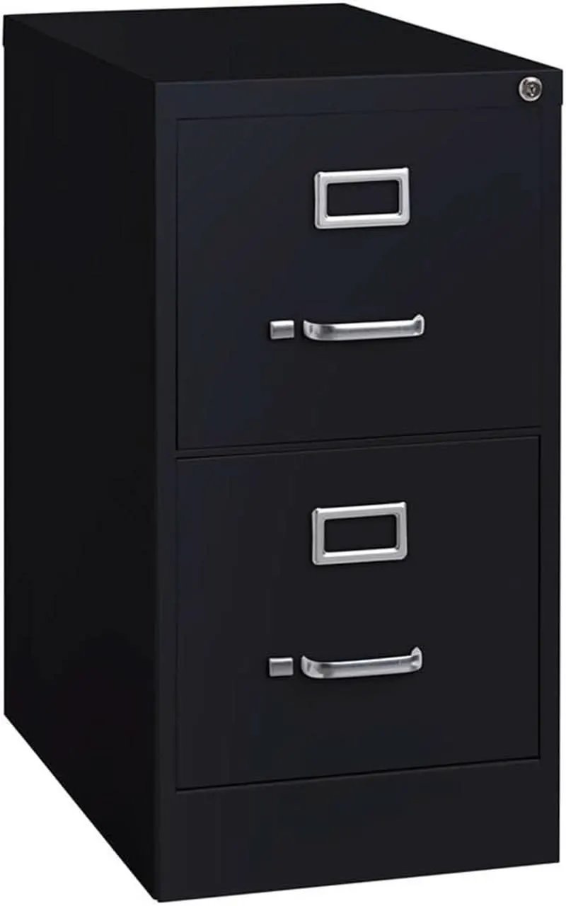 28.38 Inch Vertical Filing Cabinet Lockable Metal For Home Office Use Pre Assembled Letter Size Compatible from PriceLows™