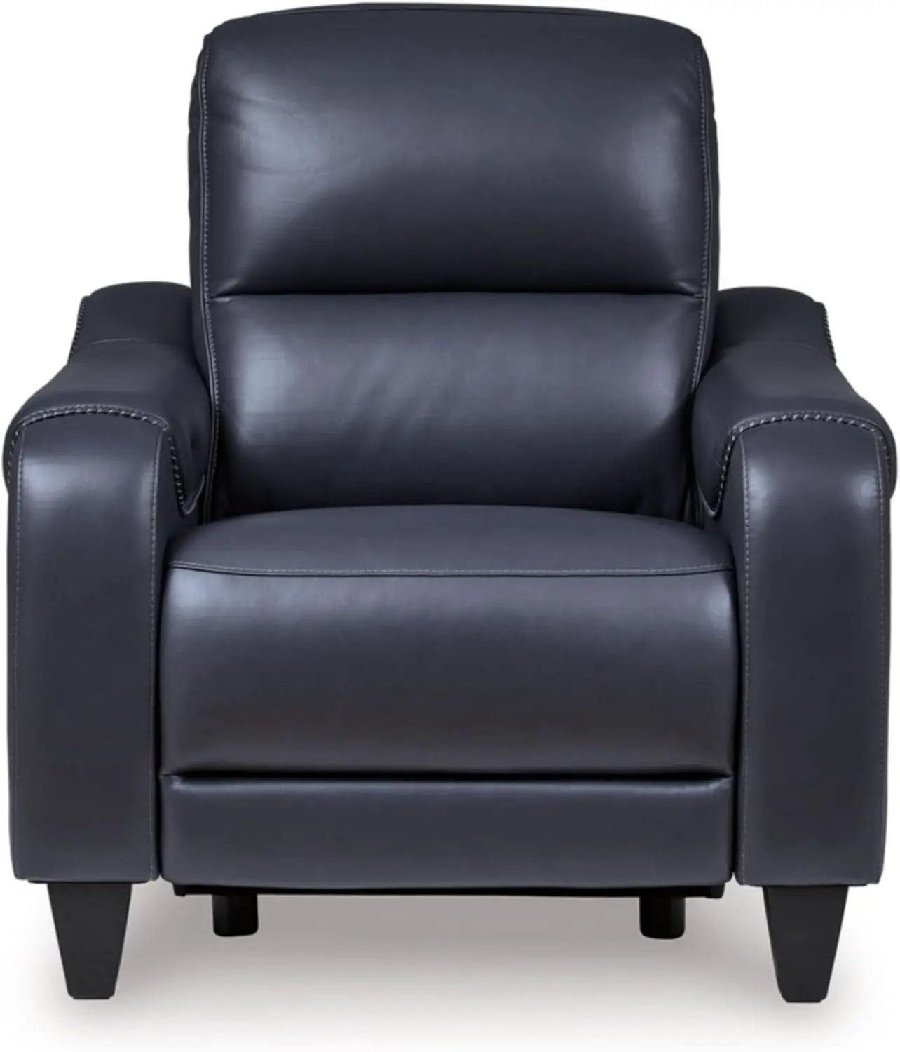 Blue Leather Wall Hugger Power Recliner With Usb Ports from PriceLows™