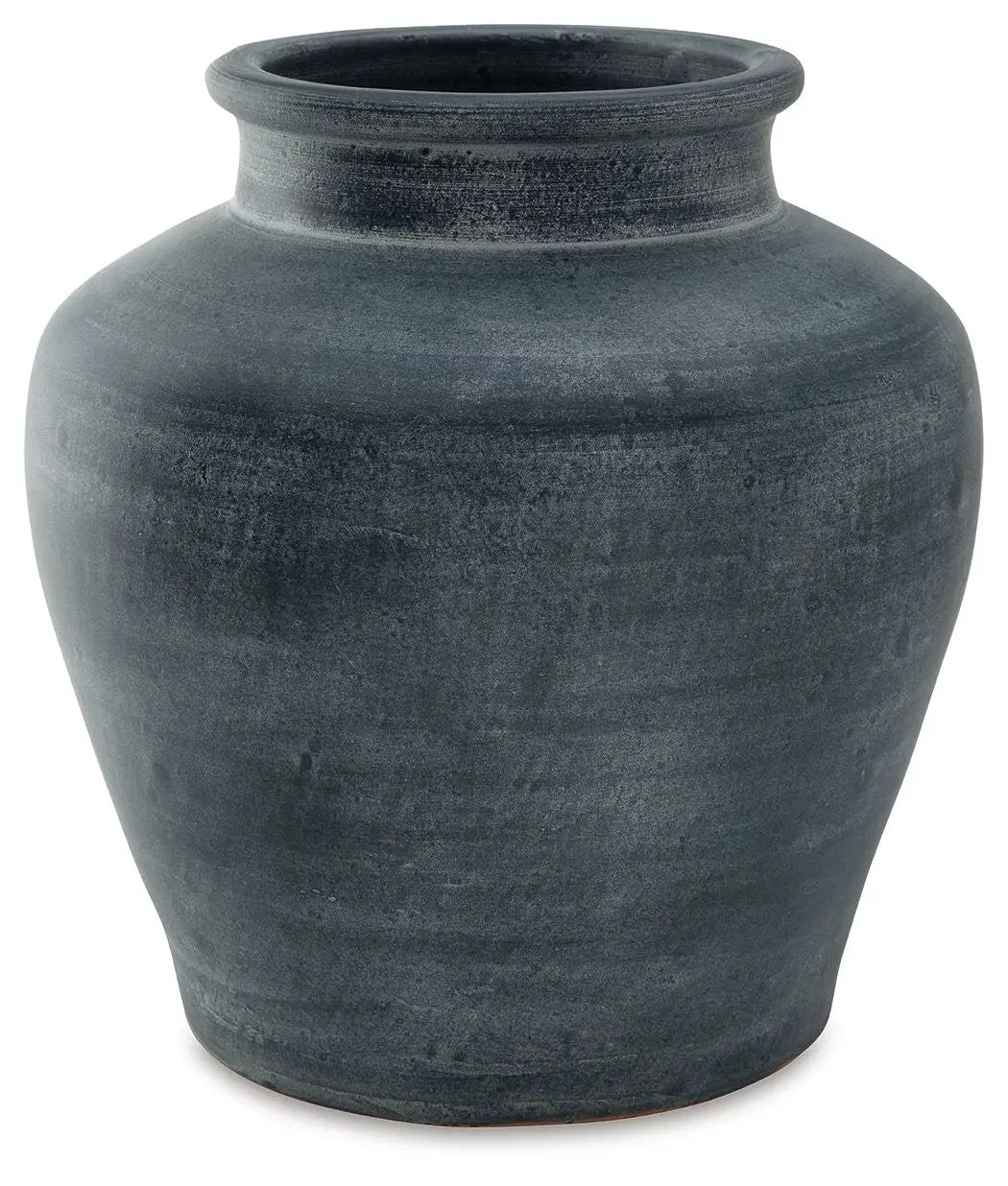 Meadie 12 Inch Ceramic Vase | Distressed Finish | Time-Worn Weathered Look | Artisanal Character
