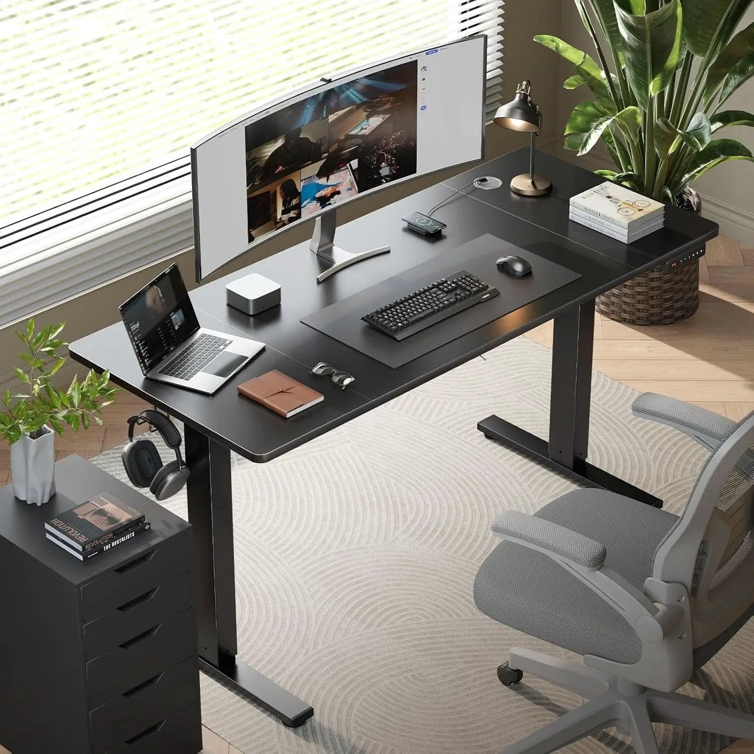 Adjustable Electric Standing Desk with Memory Presets from PriceLows™