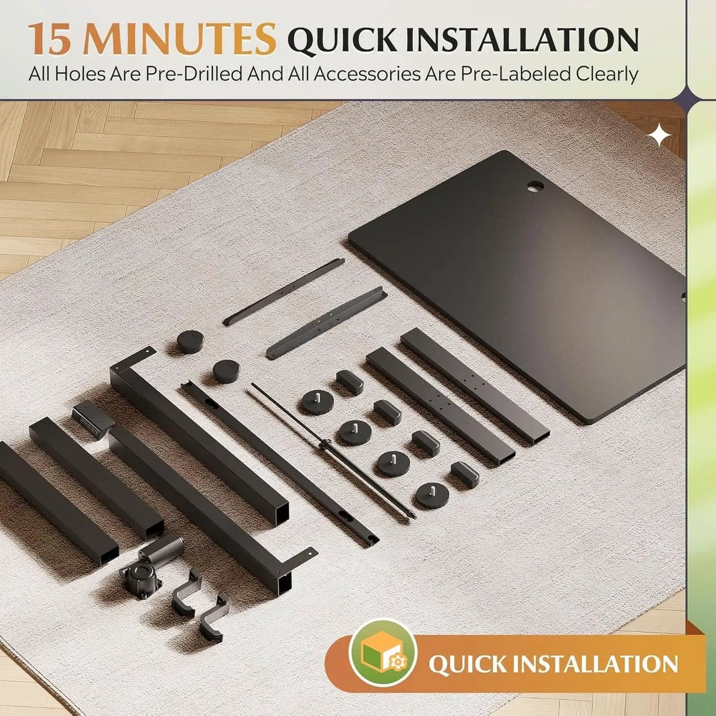 Adjustable Height Electric Standing Desk with Memory Settings from PriceLows™
