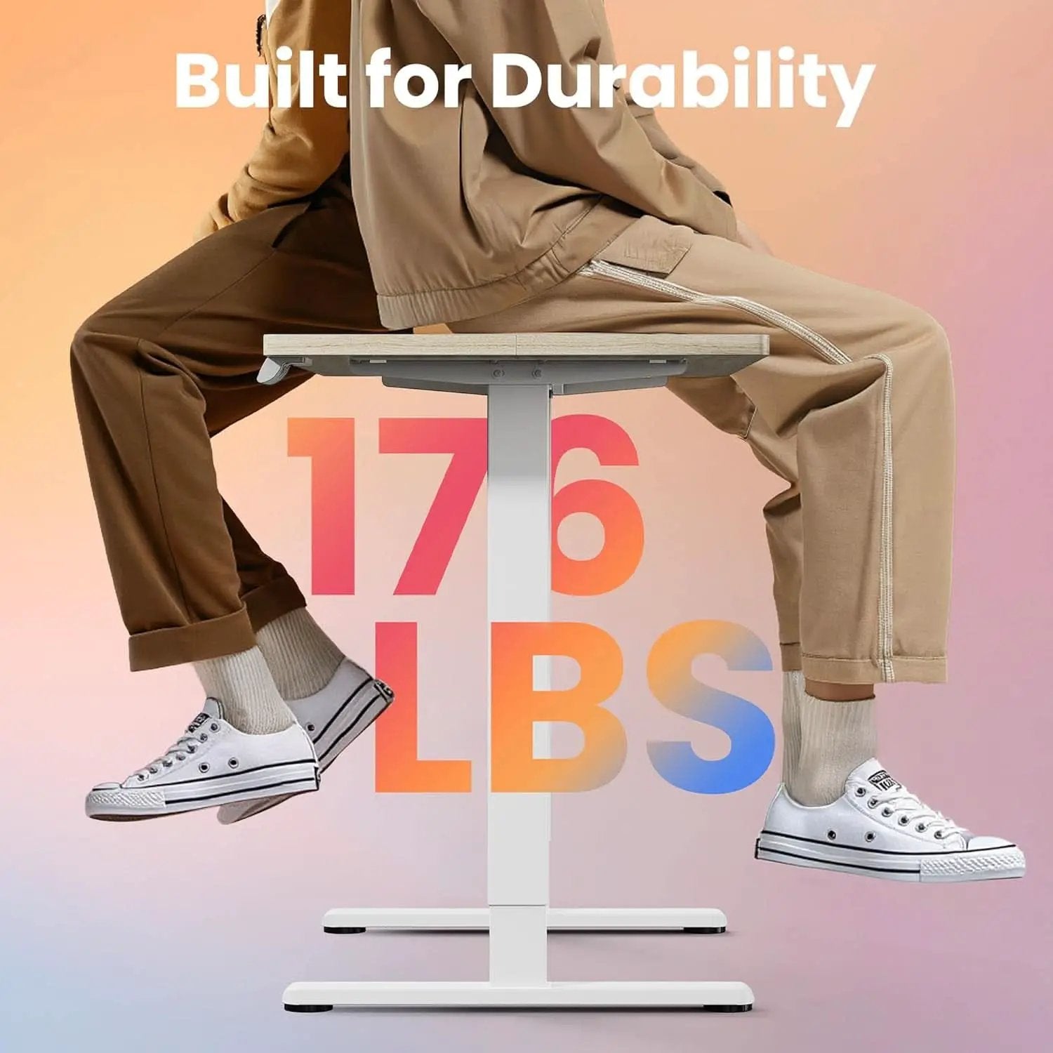 Adjustable Height Electric Standing Desk with Memory Settings from PriceLows™