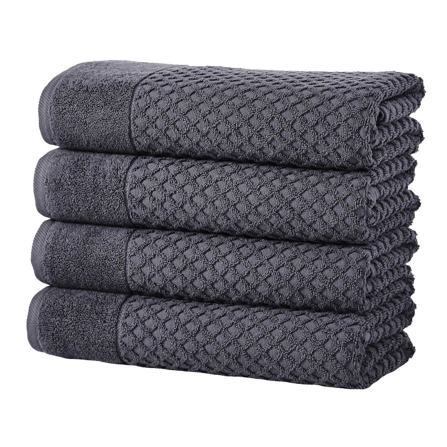 Cotton Diamond Waffle Weave Bath Towel Set - Grayson Collection from PriceLows™